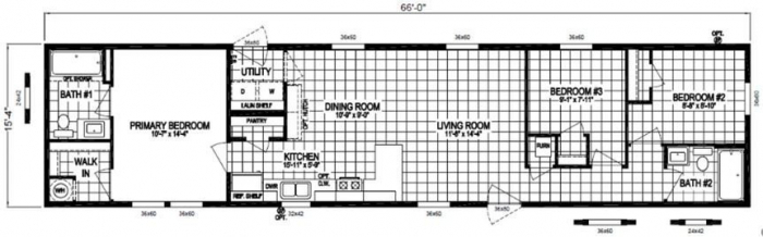 3 Beds, 2 Baths, 990 Sqft. Camelot Villa 1