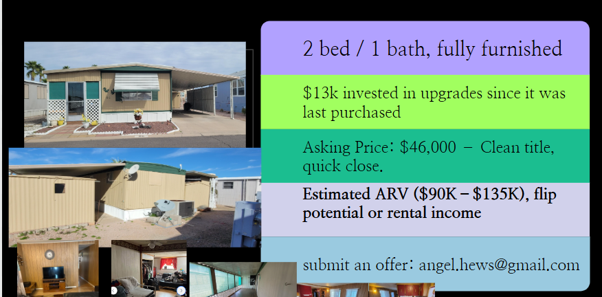 Furnished 2BD/1BA in 55+ Lost Dutchman Resort – Move-In Ready! 2